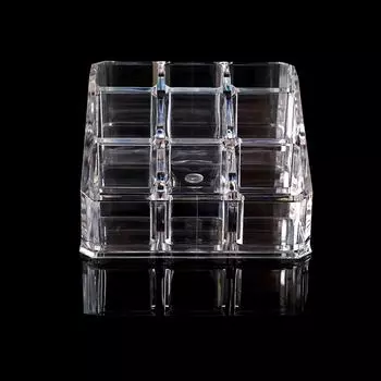 Прозрачный акриловый держатель для 9 помад, органайзер для косметики, футляр для хранения косметики