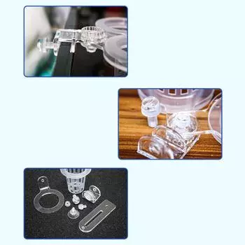 Прозрачный акриловый держатель для аквариумных растений с крючками, верхние горшки для аквариумных рыб, акваскейп-украшение для водных объектов