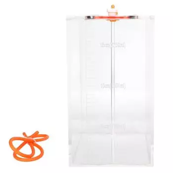 Прозрачный акриловый дозирующий насос для хранения резервуара, бочки, титрационного бака, аквариума 2,5 л