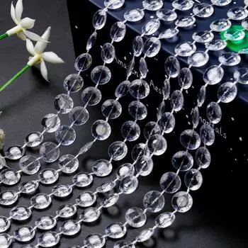 Прозрачный акриловый хрустальный бисер занавеска дверь занавеска бусина подвеска DIY бусина цепочка украшение для дома D