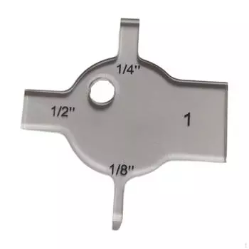 Прозрачный акриловый измеритель расстояния, швейная линейка для пэчворка, ремесло, 1/8 дюйма, 1/4 дюйма, 1/2 дюйма, 1 дюйм, точная