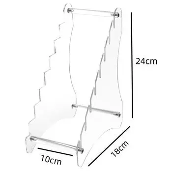 Прозрачный акриловый кухонный нож из нержавеющей стали, подставка для хранения кухонных ножей, складной держатель для фруктовых ножей