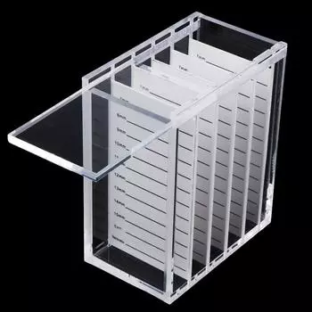 Прозрачный акриловый ложный органайзер с 5 отделениями, расширениями, дисплеем для хранения косметики, прочный футляр для макияжа