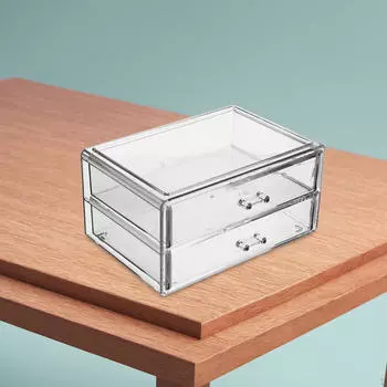 Прозрачный акриловый настольный органайзер для хранения ювелирных изделий и косметики B
