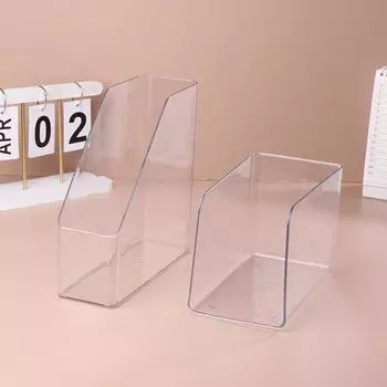 Прозрачный акриловый подставка для книг, книжная полка, настольная декоративная стойка для хранения книг, держатель для книг, школьные канцелярские принадлежности A2