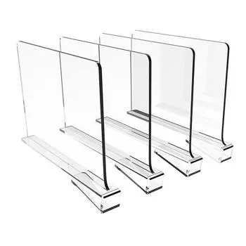 Прозрачный акриловый шкаф для хранения вещей, полка для книг, разделитель для домашнего использования, перегородка для хранения вещей