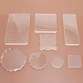 Прозрачный акриловый штамп-блок, прозрачный резиновый штамп на клеевой основе, сделай сам, скрапбукинг, прозрачный фотоальбом, декоративные инструменты ручной работы