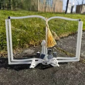 Прозрачный акриловый теневой ящик для цифровой книжной витрины, настольная книжная полка, подставка для журналов, подарок любителю книг для украшения, органайзер чистый