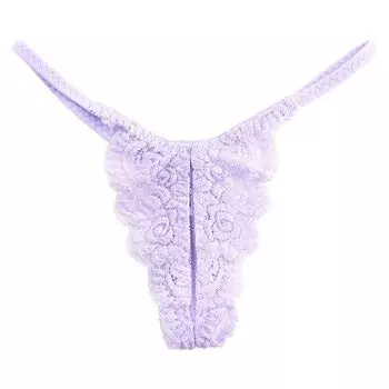 прозрачный эластичный промежность сексуальный La сделано в доступны в 2 M и фиолетовый [La Pomme] Т-образные шорты, кружево, трещины, перфорированные, Т-образное нижнее белье, Pomme, Япония,