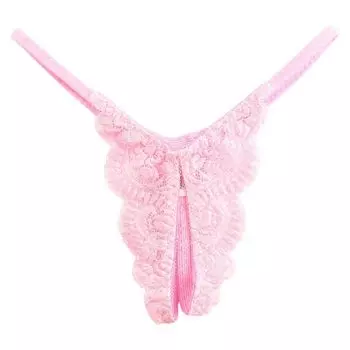 прозрачный эластичный промежность сексуальный La сделано в доступны в 2 M и розовый [La Pomme] Т-образные шорты, кружево, трещины, перфорированные, Т-образное нижнее белье, Pomme, Япония,