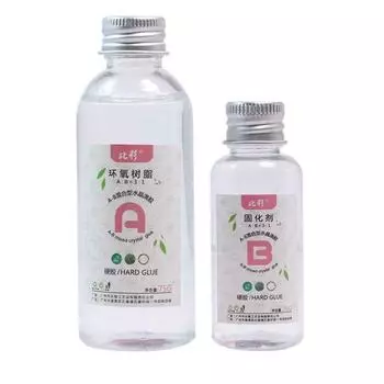 Прозрачный эпоксидный клей высокого качества 3: 1 клей для изготовления ювелирных изделий A&B Crystal, 100 мл