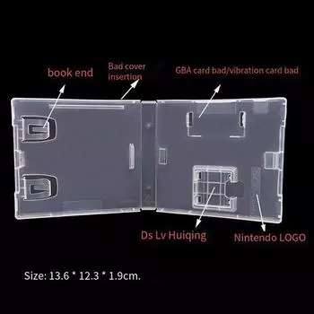 Прозрачный белый сменный защитный чехол для картриджа игровой карты 1pc