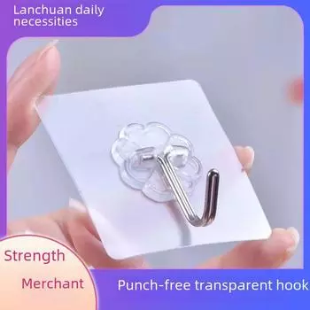 Прозрачный, бесследный, крепкий липкий крючок - Волшебный крючок без гвоздей 6*6 прозрачный