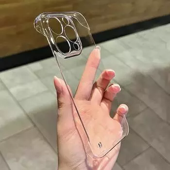 Прозрачный безрамный жесткий чехол для ПК для iPhone 16 15 13 12 11 14 Pro MAX тонкий ударопрочный прозрачный чехол iPhone 16 Pro Max чистый