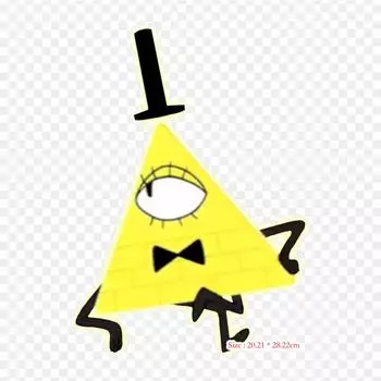 Прозрачный Bill Cipher, термопереносная печать, виниловые нашивки, наклейки для одежды, аппликации «сделай сам», моющиеся нашивки