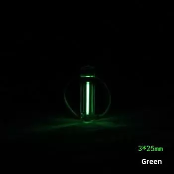 Прозрачный брелок-подвеска в виде тритиевой трубки, самосветящаяся трубка-подвеска EDC тритиевая трахея nite GlowRing зелёный
