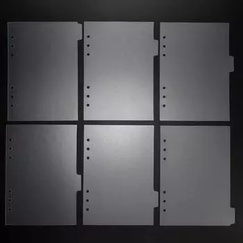 Прозрачный бумажный разделитель A5 A6, 6 отверстий для переплета, планировщик, блокнот, канцелярские принадлежности, аксессуары для разделителя бумаги A5 145*210mm