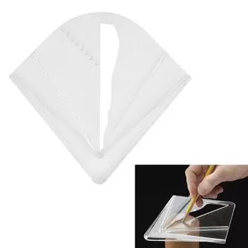 Прозрачный центроискатель для квадратных, круглых, восьмиугольных и шестиугольных материалов, измерительные инструменты для деревообработчиков