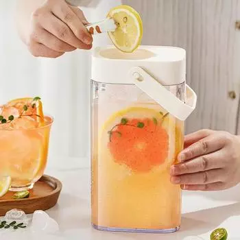 Прозрачный чайник для воды 1 л кувшин для чая бытовой кувшин для воды холодильник жёлтый