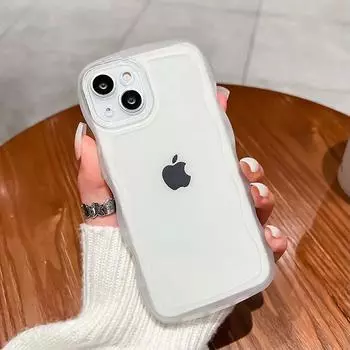 Прозрачный чехол-бампер с волнистыми волнами для iPhone 15 Pro Max, чехол для iPhone 11 12 13 14 Pro Max XR XS 7 8 Plus X SE, силиконовый мягкий чехол For iPhone SE 2022