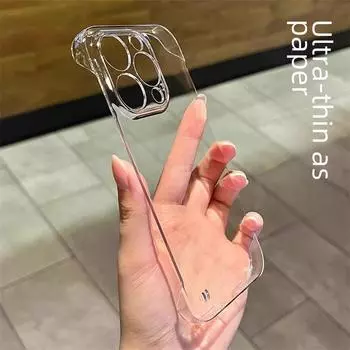 Прозрачный чехол без полей для ПК iPhone 16E, 15, 15Pro Max, 15 Mini - Дизайн с мелкими отверстиями iPhone 16 Plus