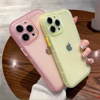 Прозрачный чехол Candy Shell Anti-Fall для iPhone 16 Pro Max и Apple 14/13 XS iPhoneXSmax темно-фиолетового