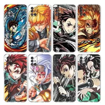 Прозрачный чехол Demon Slayer Anime для Samsung Galaxy A52 A12 A51 A32 A21s A71 A32 A22 50 A70 A31 A72 5G, чехол для телефона Samsung A53 5G