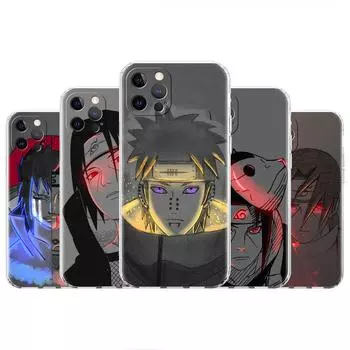 Прозрачный чехол для Apple iPhone 11 14 13 12 Pro 7 8 Plus SE 2022 XR X XS Max 6 6S силиконовый чехол для телефона аниме красный синий светлый боль iPhone 14 Plus