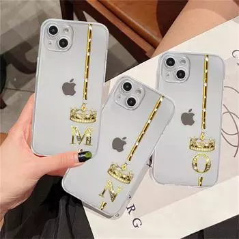 Прозрачный чехол для Apple iPhone 14 11 13 12 Pro 7 8 Plus XR X XS Max 6 6S 13Pro силиконовый чехол для телефона розовое золото 26 букв MRP iPhone 14 Plus