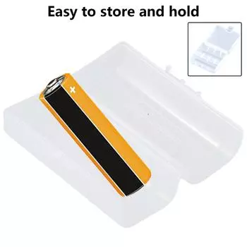 Прозрачный чехол для хранения батарей для 1 шт./2 шт. Контейнер для батарей 26650 защитит ваши батареи, предотвратит короткое замыкание и пыль A