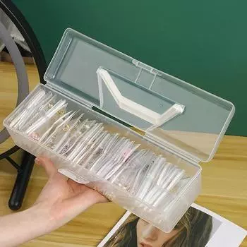 Прозрачный чехол для хранения фотографий Idol, пластиковый органайзер для коллекции фотокарт 30*9*8cm