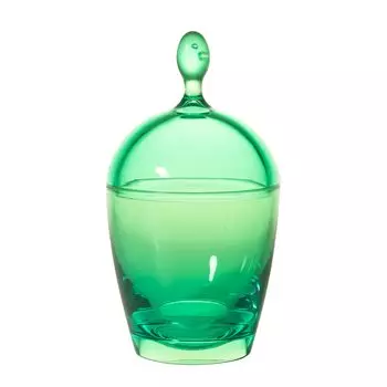 Прозрачный чехол для хранения зубочисток и сладостей в виде желудей, сделанный в Японии, стильный симпатичный зеленый ватный тампон