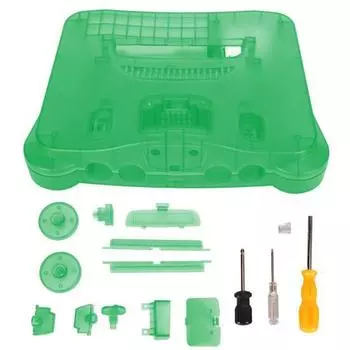 Прозрачный чехол для игровой консоли в стиле ретро, профессиональный пылезащитный утолщенный защитный чехол для игровой консоли N64, прозрачный голубой Translucent Cyan