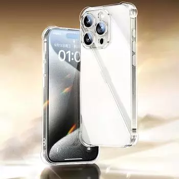 Прозрачный чехол для iPhone 15 14 13 12 11 Pro Max Ударопрочный чехол для iPhone X XR XS MAX 8 7 14 15 PLUS 13 12 MINI Задняя крышка For iPhone 12