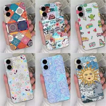 Прозрачный чехол для iPhone 16 Pro Max 16pro 16plus, защитный бампер, чехол для телефона, мягкий, тонкий, силиконовый, TPU, с рисунком в виде граффити, красочный узор для Apple iPhone iPhone 16