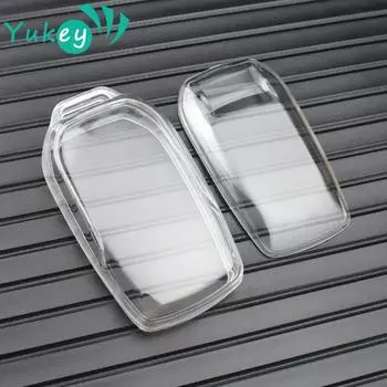 Прозрачный чехол для ключей из ТПУ для Toyota Corolla SE 2023 Camry 50 55 TLC200 Yaris Land Cruiser Prado150 RAV4 Venza SIENNA чёрный