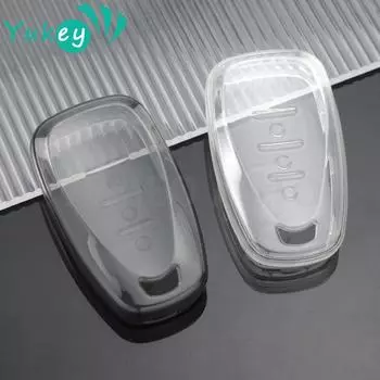 Прозрачный чехол для ключей от автомобиля для Chevrolet Chevy Malibu Camaro Cruze Traverse Spark Equinox Sonic Volt Protect Shell Fob чёрный