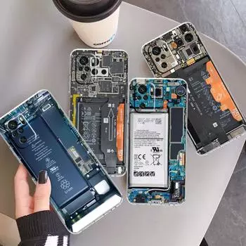 Прозрачный чехол для материнской платы для Xiaomi Redmi Note 11 Pro 10 9 9S 8 8T 7 9A 9C 9T 10 10C K40, прозрачный чехол для телефона Redmi Note 11 Pro 5G