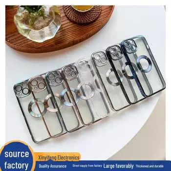 Прозрачный чехол для мобильного телефона iPhone 12 Pro Max с узором CD и полым дизайном для iPhone 13 и 14 Plus. iPhone 12 тёмно-синий