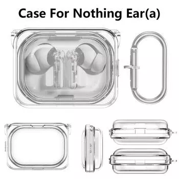 Прозрачный чехол для наушников Nothing Ear() Противоударный защитный чехол с брелоком для наушников, чехол для Nothing Ear A чистый