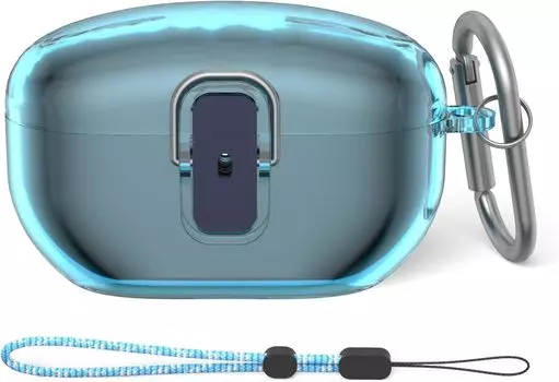 Прозрачный чехол для наушников с замком Secure Lock для Sony CONTEME TPU, супер защитный жесткий противоударный чехол Sony с ремешком и брелком для Sony XM5
