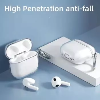 Прозрачный чехол для наушников, совместимый с Apple AirPods 4 поколения, защитный чехол для AirPods 4, защитный чехол из ТПУ airpods 4