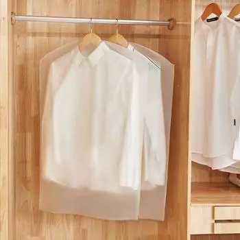 Прозрачный чехол для одежды от пыли, пылезащитный чехол для хранения одежды, водонепроницаемый защитный чехол для костюма и пальто 60X100cm