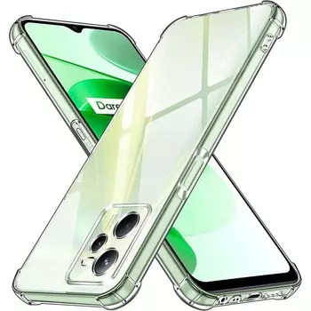 Прозрачный чехол для Realme C35 C55 C33 2023, толстый противоударный мягкий силиконовый чехол для телефона Realme C55 C33 C31 C30 C30S C21 C21Y C25Y Oppo A92 прозрачный