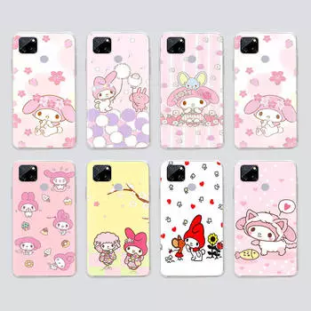 Прозрачный чехол для Samsung A04 A14 A23 M33 M53 Realme 10 9 C35 C55 VIVO X80 Infinix Hot 30 Note 11 Tecno Spark 8P Pro L-2 My Melody Infinix Note 30 Pro аэро
