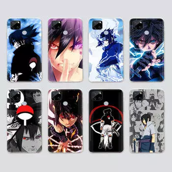 Прозрачный чехол для Samsung A04 A14 A23 M33 M53 Realme 10 9 C35 C55 VIVO X80 Infinix Hot 30 Note 11 Tecno Spark 8P Pro W-80 Наруто Учиха Саске Infinix Hot 10S кожа буйвола