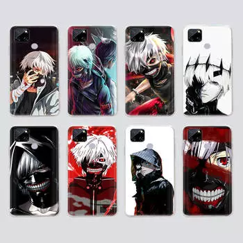 Прозрачный чехол для Samsung A04 A14 A23 M33 M53 Realme 10 9 C35 C55 VIVO X80 Infinix Hot 30 Note 11 Tecno Spark 8P Pro W-51 Tokyo Ghoul Samsung A34 5G арлекин