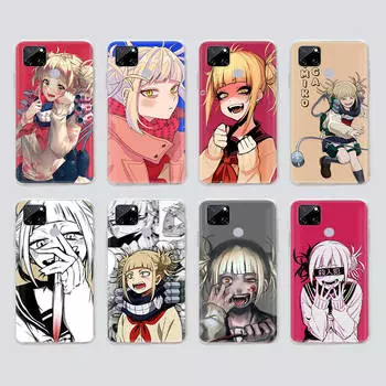 Прозрачный чехол для Samsung A04 A14 A23 M33 M53 Realme 10 9 C35 C55 VIVO X80 Infinix Hot 30 Note 11 Tecno Spark 8P Pro W-52 Academia Himiko Toga Infinix Smart 6 PLUS индиго