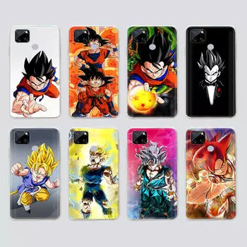 Прозрачный чехол для Samsung A04 A14 A23 M33 M53 Realme 10 9 C35 C55 VIVO X80 Infinix Hot 30 Note 11 Tecno Spark 8P Pro W-89 Dragon Ball Anime Infinix Hot 10T аэро