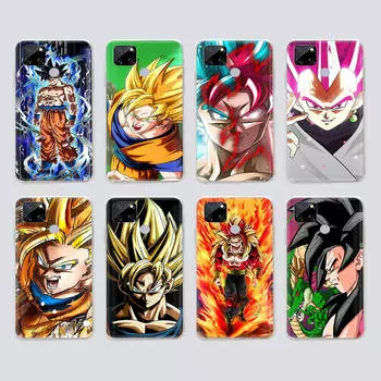 Прозрачный чехол для Samsung A04 A14 A23 M33 M53 Realme 10 9 C35 C55 VIVO X80 Infinix Hot 30 Note 11 Tecno Spark 8P Pro W-86 Dragon Ball Super VIVO V25 Pro жасмин